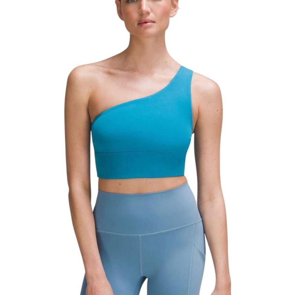 Lululemon Align Asymmetrical Bra *Light Support, C/D Cup in Hawaiian Blue